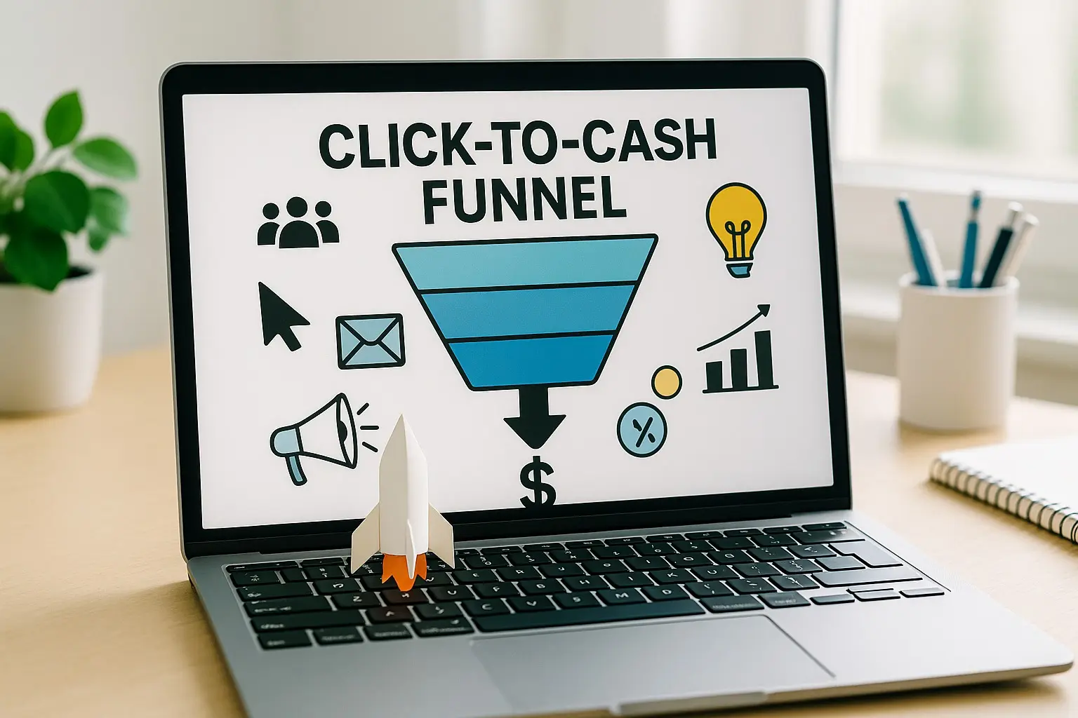 Estrategia CPA para Generar Ingresos con Click-To-Cash Funnel que convierte clics en dinero