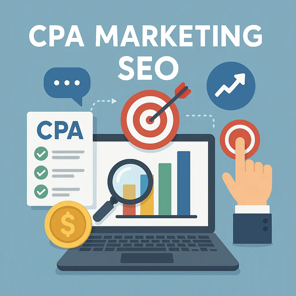 Gráfica de marketing CPA mostrando conversiones y objetivos